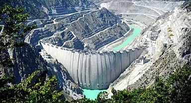 Yusufeli Barajı'nda su yüksekliği 164 metreye ulaştı