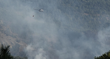 Çanakkale'de orman yangınını söndürme çalışmaları devam ediyor