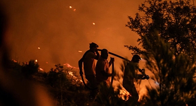 Çanakkale'de orman yangınını söndürme çalışmaları sürüyor