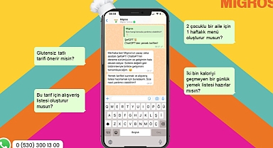 MİGROS’UN YENİ YAPAY ZEKÂ ASİSTANI ŞEFGPT’DEN  ŞEF TAVSİYELERİ