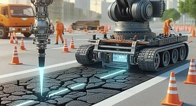 Dünyanın ilk yapay zekalı yol onarım aracı: İnsanlardan yüzde 70 daha hızlı
