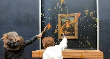 Mona Lisa'ya çorbalı saldırı