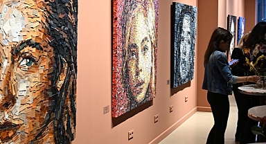 Atık ürünlerin sanat eserine dönüştüğü 