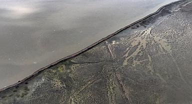 Tuzla Palas Gölü yağışlarla 41 yıl önceki havzasına yeniden kavuştu