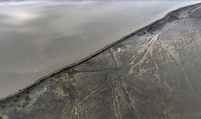 Tuzla Palas Gölü yağışlarla 41 yıl önceki havzasına yeniden kavuştu