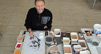 Atık mermerleri sanat eserine dönüştürüyor