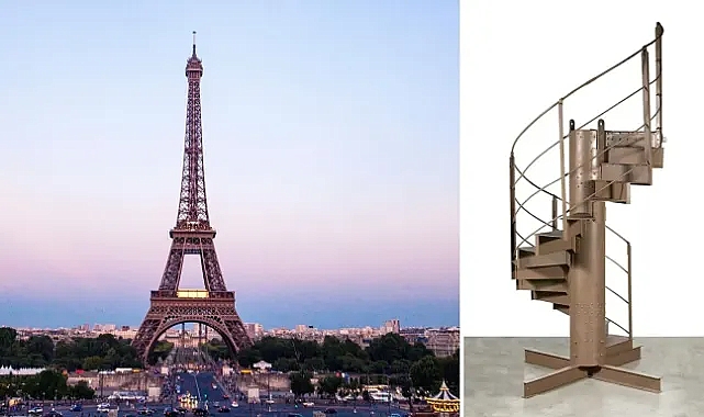 Eyfel Kulesi’nin orijinal spiral merdiveninden bir parça açık artırmaya çıkıyor